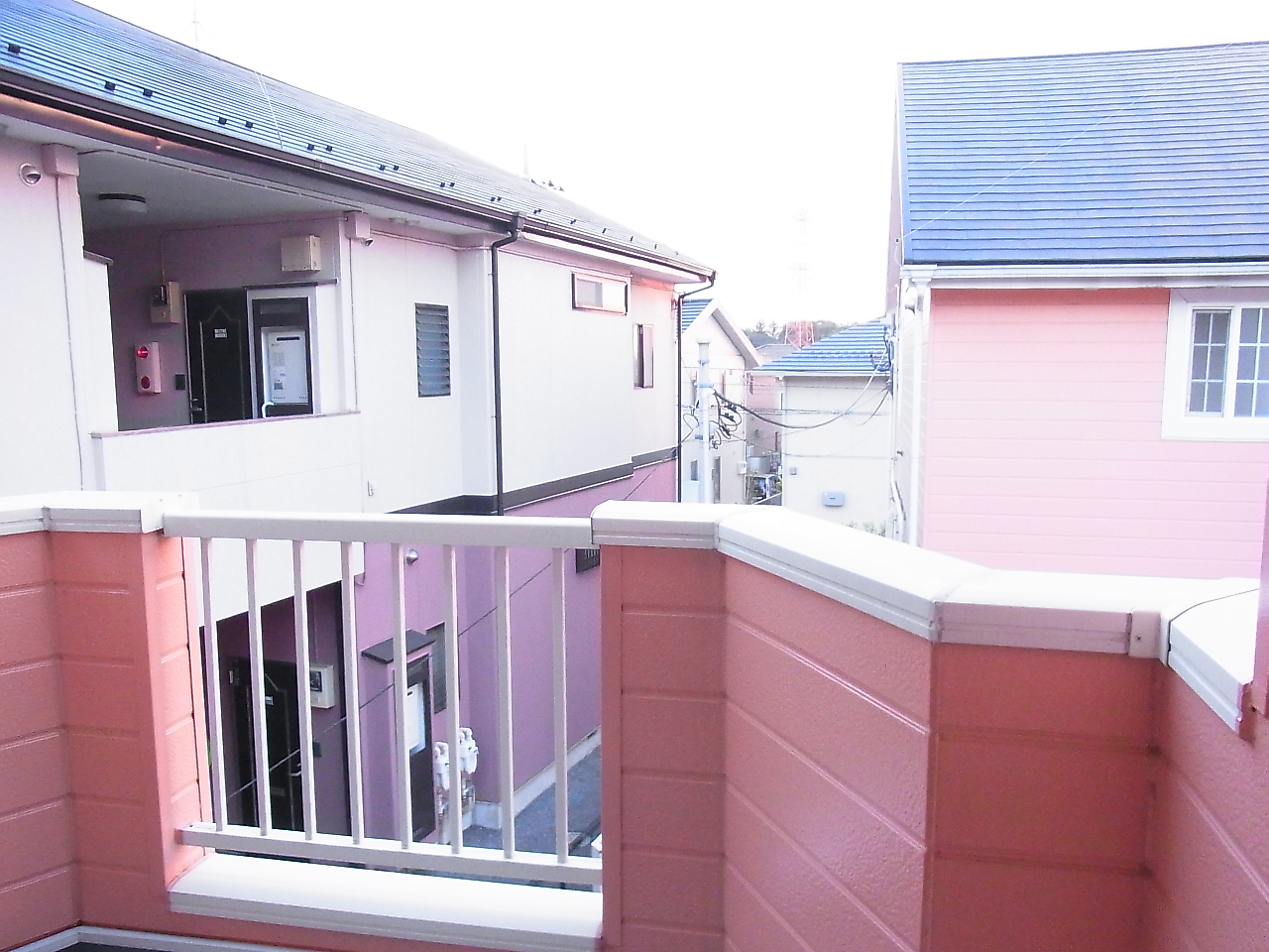 Balcony. Stylish balcony