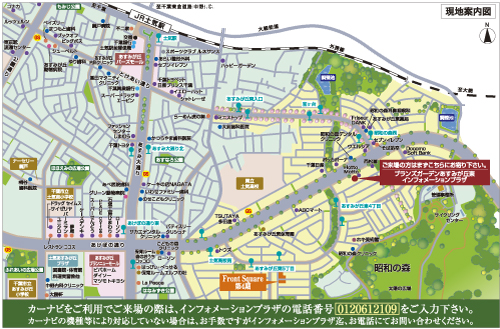 Local guide map. In harmony with the environment, Beautiful streets full of colorful and attractive. (Local guide map)