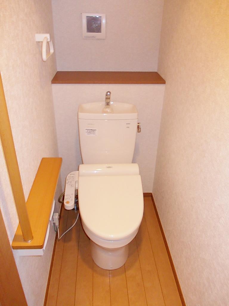 Toilet. Toilet with cabinet!