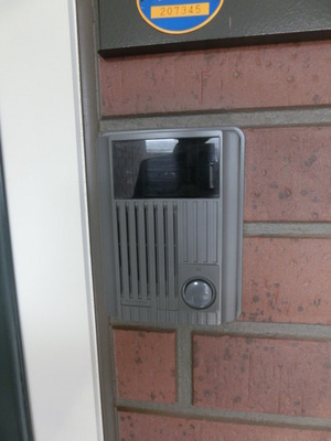 Security. Intercom with security TV monitor