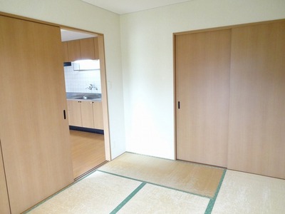 Living and room. Storage is a closet glad Japanese-style.