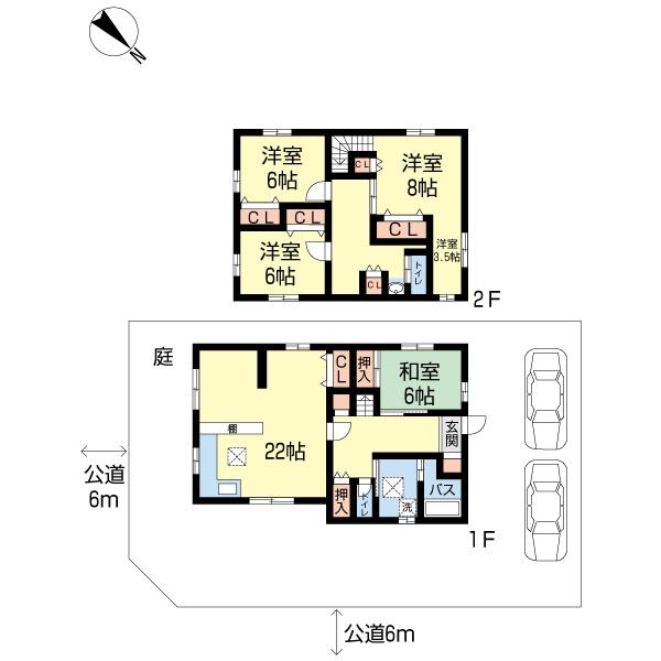 Floor plan. 31.5 million yen, 4LDK, Land area 201.11 sq m , Building area 132.48 sq m