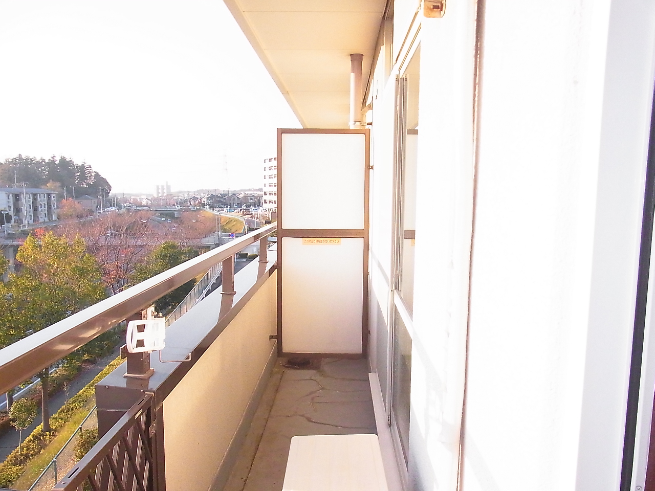 Balcony. Spacious balcony