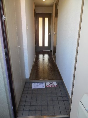 Entrance. Beautiful entrance porch and the corridor extending from there