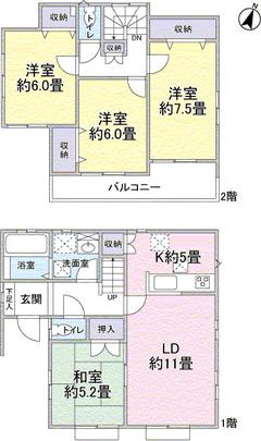 Floor plan. 4LD ・ K type