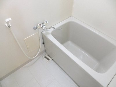 Bath. Spacious bathtub to be stuck