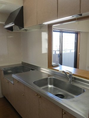 Kitchen. Easy-to-use sink with single lever