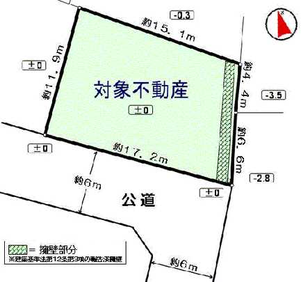 Compartment figure. Facing the southwest road, Good is per yang. 