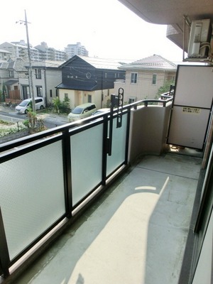 Balcony. Wide balcony