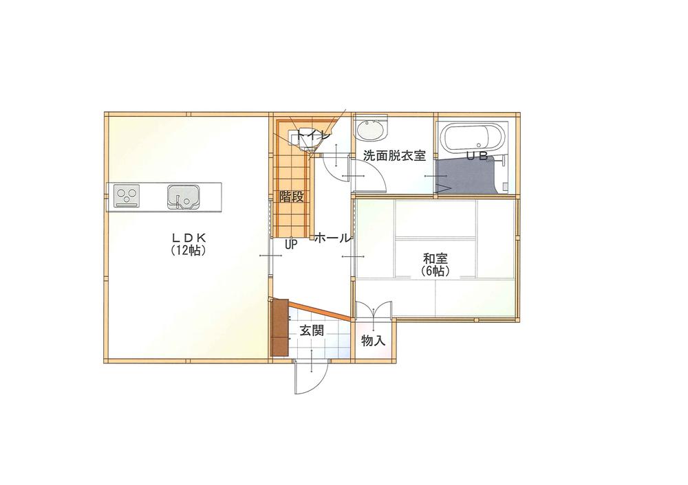Floor plan. 17.4 million yen, 3LDK, Land area 160.37 sq m , Building area 70.69 sq m 1FL