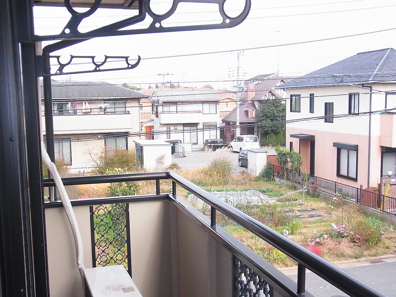 Balcony. A quiet residential area