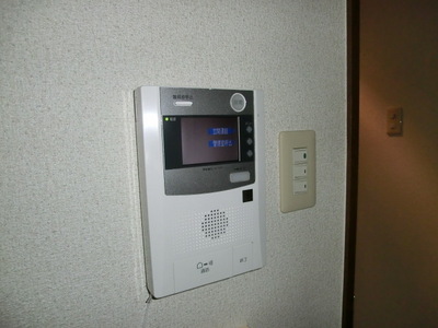 Security. TV monitor with intercom