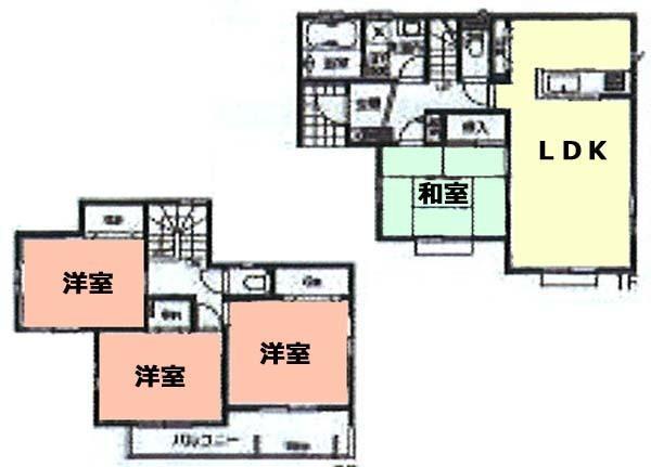 Floor plan. 26.5 million yen, 4LDK, Land area 154.96 sq m , Building area 99.36 sq m