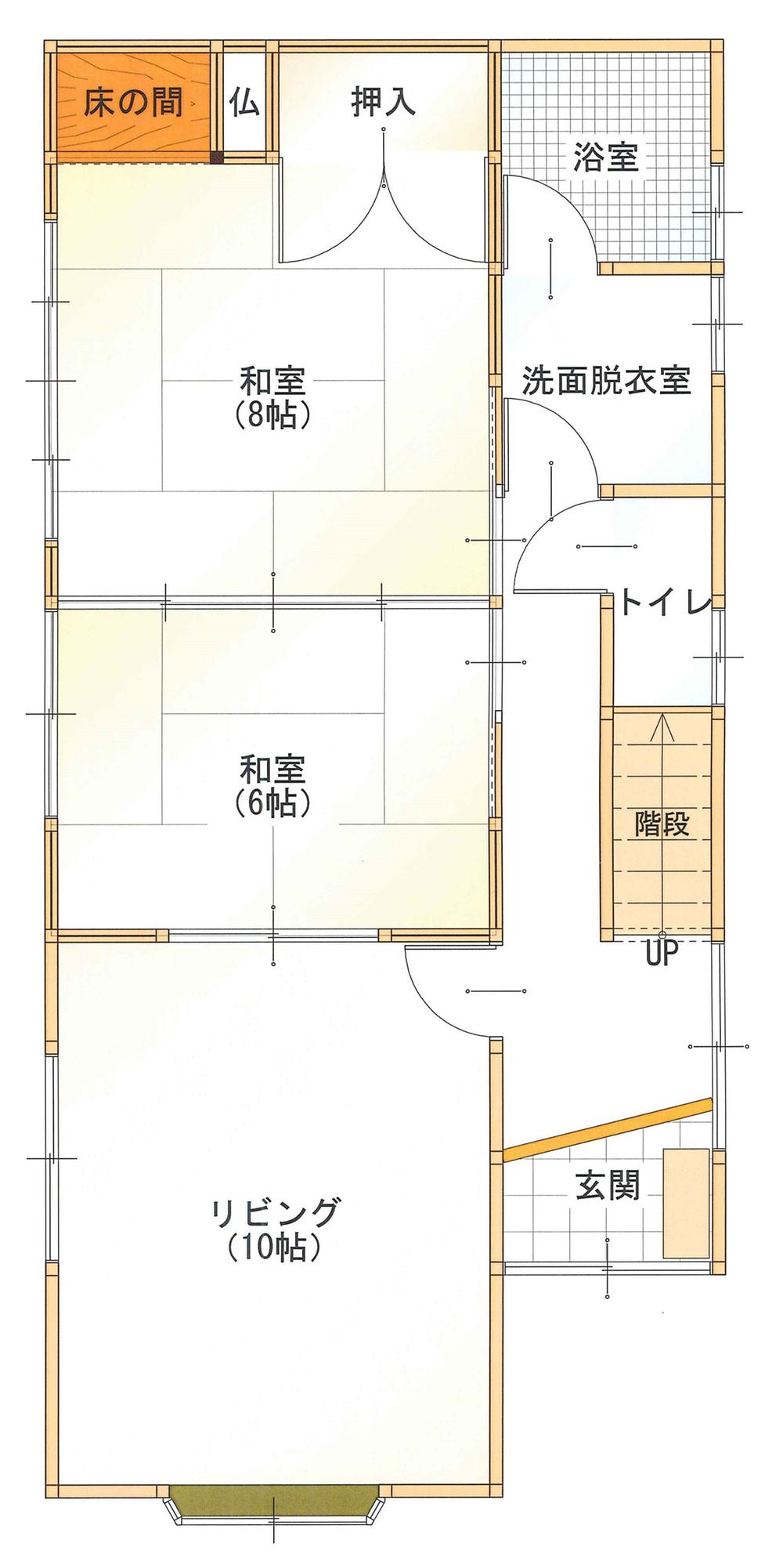 Floor plan. 11.8 million yen, 5LDK + S (storeroom), Land area 154.47 sq m , Building area 112.19 sq m 1 floor