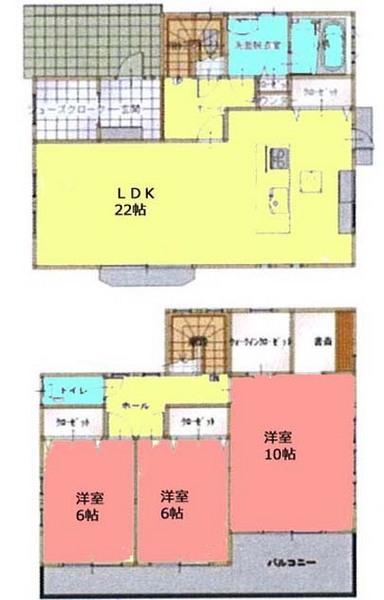 Floor plan. 35,800,000 yen, 3LDK, Land area 175.11 sq m , Building area 115.93 sq m