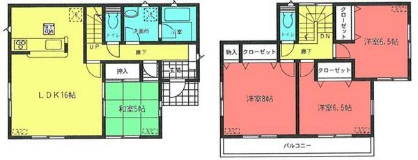 Floor plan. 19 million yen, 4LDK, Land area 176.15 sq m , Building area 98.01 sq m