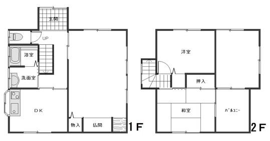Floor plan. 2.8 million yen, 3DK, Land area 142 sq m , Building area 73.69 sq m
