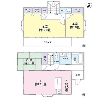 Floor plan. 3LD ・ K type