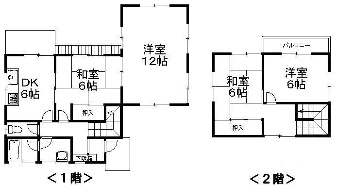 Floor plan. 3.5 million yen, 4DK + S (storeroom), Land area 166.1 sq m , Building area 65.41 sq m