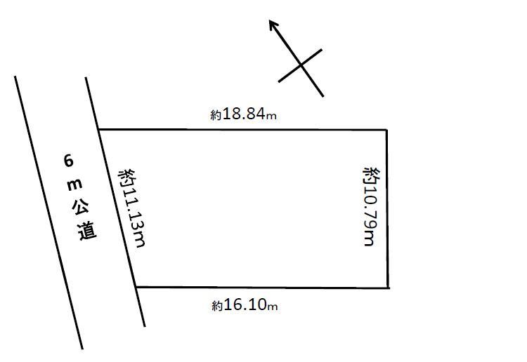 Compartment figure. Land price 16,900,000 yen, Land area 188.49 sq m
