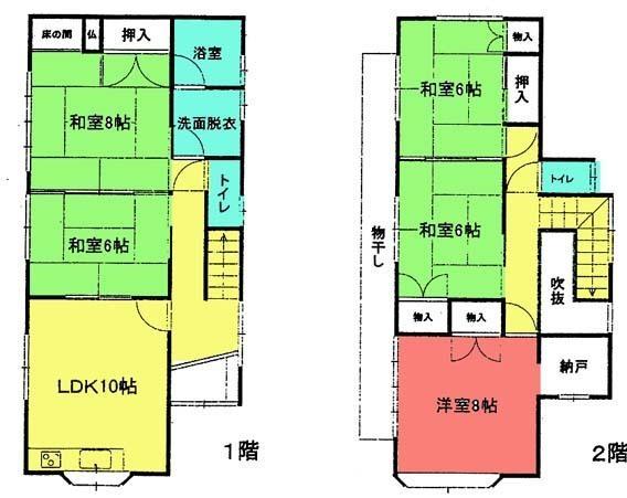 Floor plan. 11.8 million yen, 5LDK, Land area 154.47 sq m , Building area 112.19 sq m