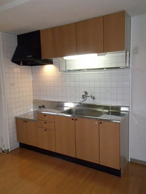 Kitchen. Gas stove is can be installed in the kitchen