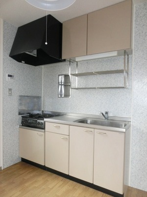 Kitchen. 2-neck is a gas stove can be installed kitchen.