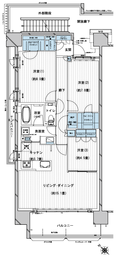 Floor: 3LDK + 2WIC + N + SIC, the area occupied: 90.5 sq m, Price: 37,180,000 yen, now on sale