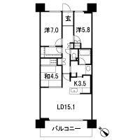 Floor: 3LDK + FC, the occupied area: 83.16 sq m, Price: 31,680,000 yen, now on sale
