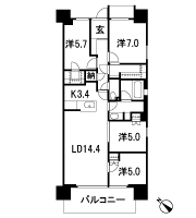 Floor: 4LDK + WIC + FC, the occupied area: 90.45 sq m, Price: 26,980,000 yen, now on sale