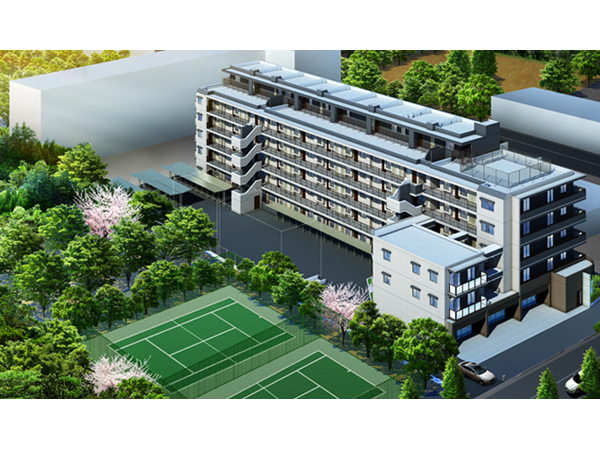 Other. Building Exterior - Rendering. The green of the adjacent north Isobe park, Taste familiar the changing of the seasons. Feel free to can also Asobaseru children in the park, I want to enjoy the location of the whole family in a calm atmosphere