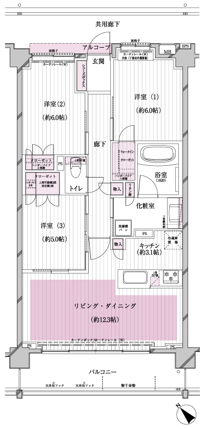 Floor: 3LDK, occupied area: 75.07 sq m, Price: 33,400,000 yen, now on sale