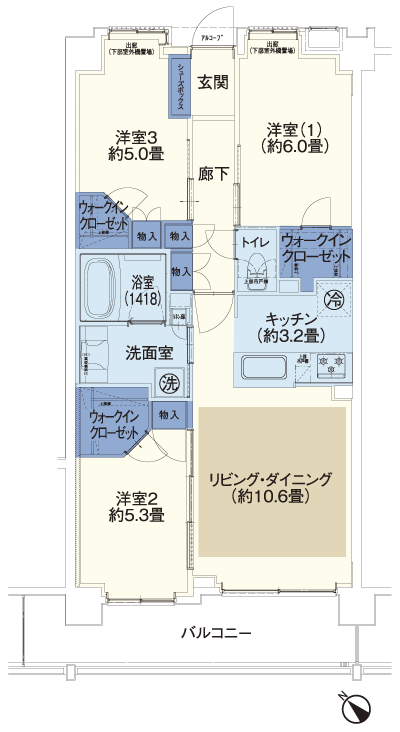 Floor: 3LDK, occupied area: 70.68 sq m, Price: 29,300,000 yen, now on sale