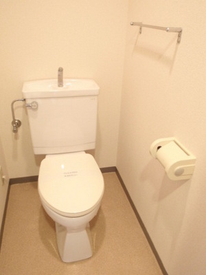 Toilet. There is also a towel equipped, It is convenient