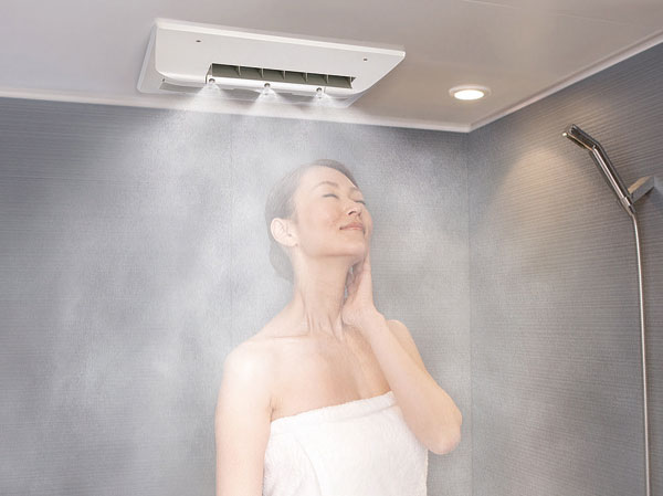 Bathing-wash room.  [Mist sauna ・ Bathroom heating ventilation dryer] Splash mist sauna that can refresh the mind and body. It can also be used as a bathroom heating ventilation dryer (same specifications)