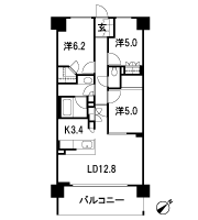 Floor: 3LDK + WIC, the occupied area: 72.59 sq m, Price: 33,600,000 yen, now on sale