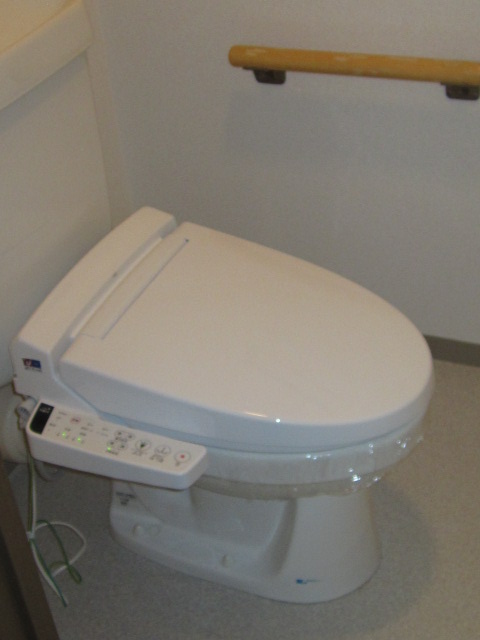 Toilet. Warm water washing toilet seat