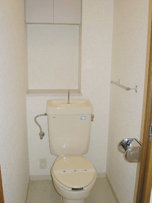 Toilet. Typical indoor photo. Also storage space is there in the toilet.