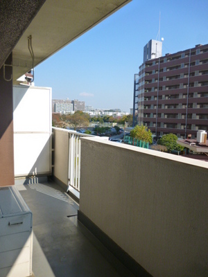 Balcony. It is light and airy because there is a wide ridge interval