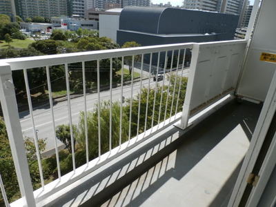 Balcony. It overlooks the park of the four seasons