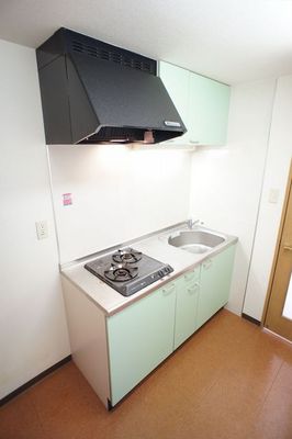 Kitchen. Best city gas ・ Two-burner stove with system Kitchen.