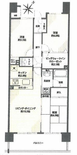 Floor plan. 3LDK+S, Price 21,800,000 yen, Occupied area 70.22 sq m , Balcony area 10.8 sq m