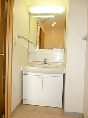 Washroom. Storage in dresser type also has a vanity and fulfilling.