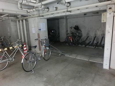 Other common areas. Bike storage that does not wet in the rain