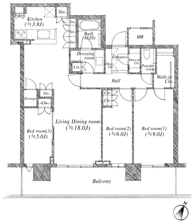 Floor: 3LD ・ K, the occupied area: 96.51 sq m, Price: TBD