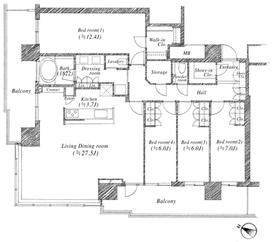 Floor: 4LD ・ K, the occupied area: 142.08 sq m, Price: TBD