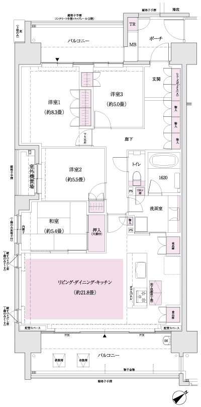 Floor: 4LDK + TR, the occupied area: 107.89 sq m, Price: 43,280,000 yen, now on sale
