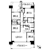 Floor: 4LDK + WIC + TR, the occupied area: 92.03 sq m, Price: 39,980,000 yen, now on sale