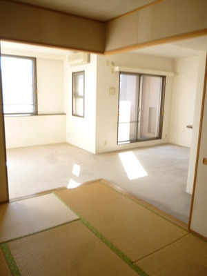 Living and room. Open widely because living and Japanese-style room are connected