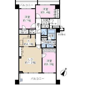 Floor plan. 3LDK + 2S (storeroom), Price 27.5 million yen, Occupied area 82.66 sq m , Balcony area 18.92 sq m